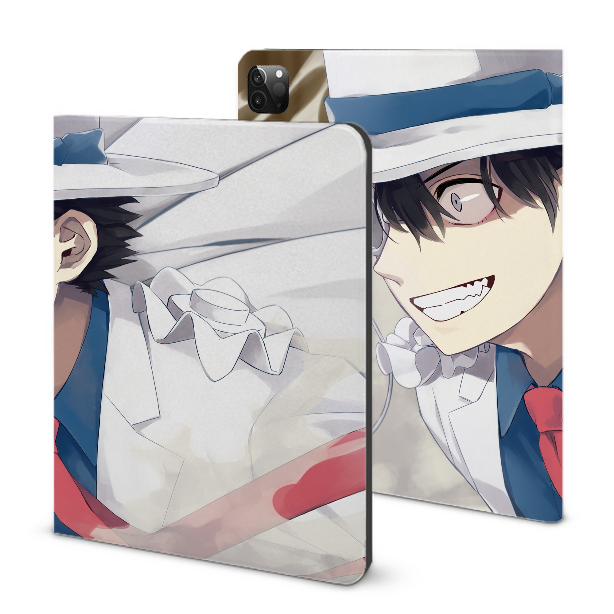 （画像用） 名探偵コナン Detective Conan IPadケース ペンホルダー付き ブックスタイルデザイン